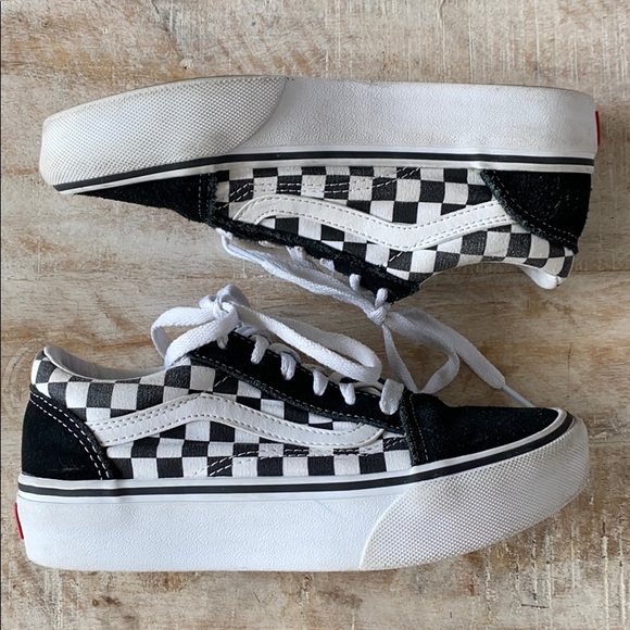 🖤🤍KIDS!! Vans Old Skool Checkerboard Sneaker/3 - Picture 7 of 8